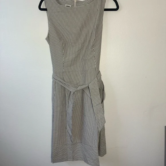 Anne Klein Black and White Striped Mini Dress - Picture 3 of 7